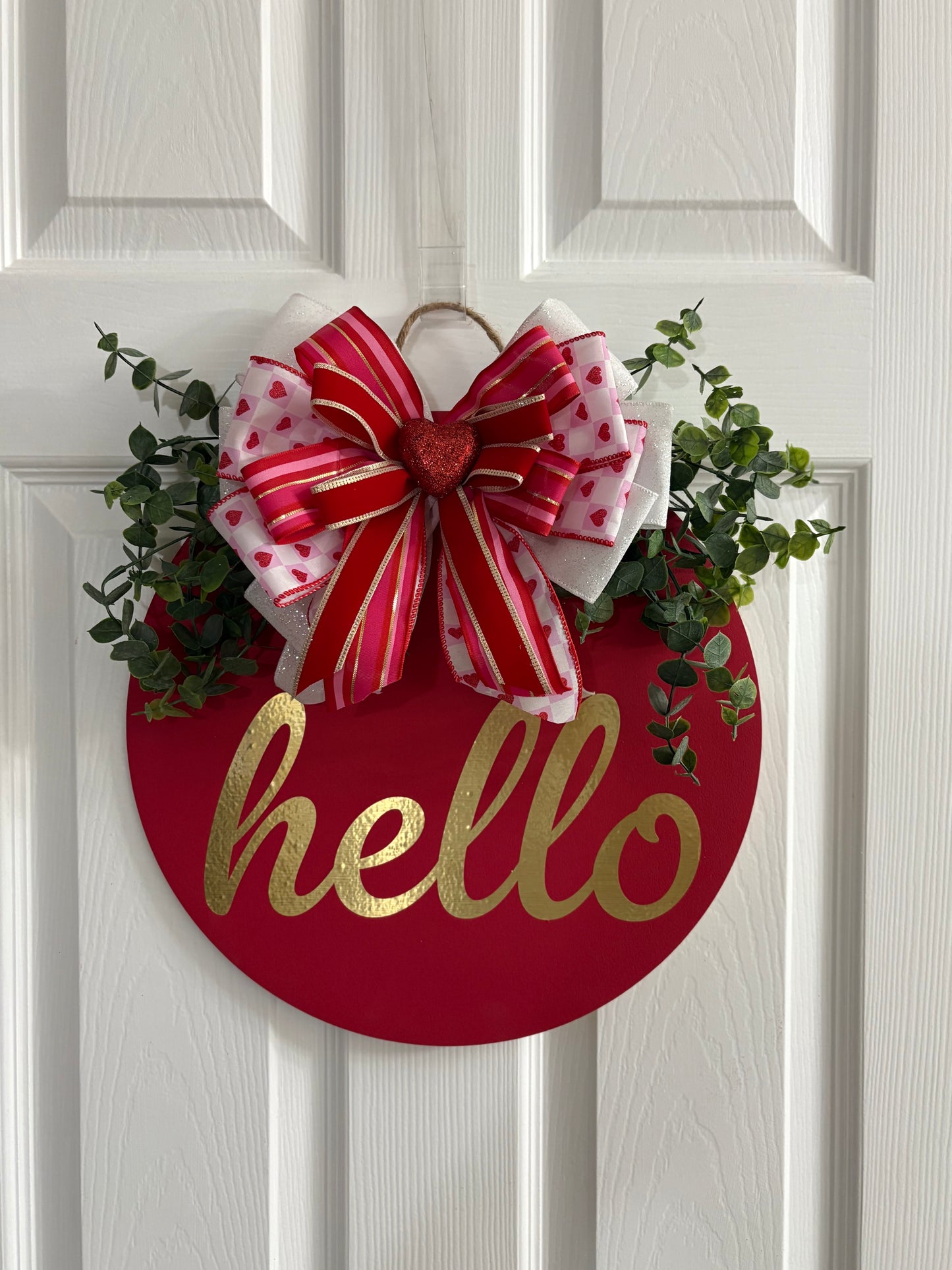 Hello Valentine Wreath